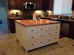 Kitchen Island That We Just Made Using Ikea 8 Drawer Dressers 2 And Cherry Butcher Block For T Diy Kitchen Island Ikea Kitchen Island Kitchen Island Storage