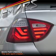 Clear Red 3d Stripe Bar Led Tail Lights For Bmw 3 Series E91 Wagon 05 08 Pre Lci Update Led Tail Lights Bar Led Bmw 3 Series