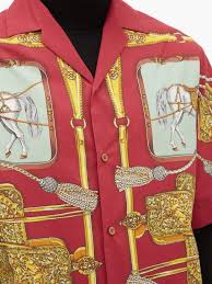 Shop for the best aesthetic clothes now. Gucci Baroque Equestrian Print Mesh Lined Shirt Drops Hypebeast Shops