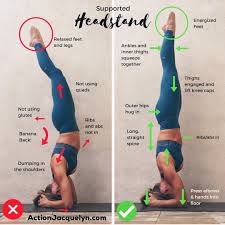 Jacquelyn Umof Yoga On Instagram Save This Photo Little Flag Underneath This Photo To The Right Headstand Or Sirsasana Is Traning Stretchning Yoga