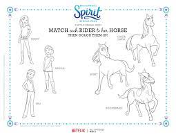 Use these images to quickly print coloring pages. Spirit Riding Free Mother Daughter Movie Night Cotton Candy Popcorn Recipe Spirit Riding Free Free Coloring Pages Free Characters