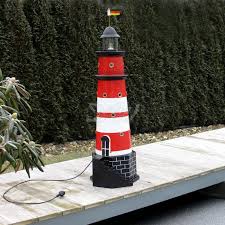 Leuchtturm Amrum 120 Cm Sylt Rot Weiss Fuss 40 Cm Leuchtturme Haus Und Gartendekoration Produkte D W Collection