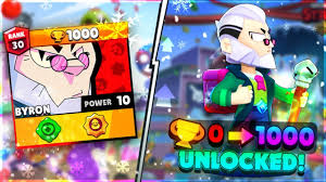 Brawl stars is a freemium mobile video game developed and published by the finnish video game company supercell. Pushing Byron 0 To 1000 Trophies Live Youtube