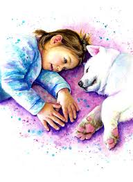 Custom art commissions from real artists. Personalised Pet Portrait Painting By Astrid Brisson Notonthehighstreet Com