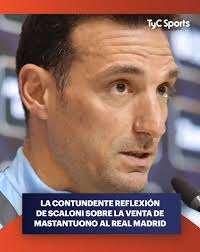 El DT de la Selección Argentina se refirió al traspaso del joven crack de  River al Merengue. "Hablamos del mejor club del mundo", afirmó.  https://mrf.lu/v-R