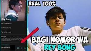 Dengan memiliki nonya kamu bisa kontak secara langsung dengan sang idola. Nomor Wa Rey Bong Asli 2020 Online Youtube