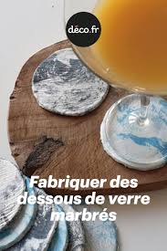 Fabriquer Des Dessous De Verre Marbres Dessous De Verre Comment Fabriquer Un Verre Decoratif