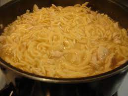 Cook noodles according to package directions and drain. Kristi S Recipe Box Chicken And Noodles Kluski Recipe Recipes With Kluski Noodles Recipes