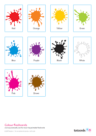 Different versions of the flashcards are available, simply download and. Free Colour Flashcards For Kids Totcards