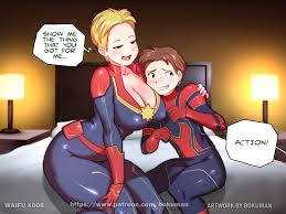 Rule34 - If it exists, there is porn of it  bokuman, captain marvel, carol  danvers, peter parker, spider-man  4425081