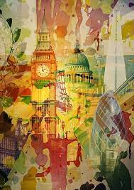 London Splatter Art Print By Bigfatarts Redbubble London Art Gallery London Art London Artwork
