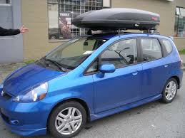 So if you have a small 2 door honda accord, you probably won't be able use one of these tents. 2007 Honda Fit Roof Rack Cargo Box Bike Rack