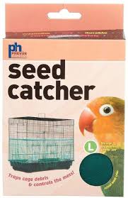 Bird Cage Seed Catcher Tray New Bird Cage Seed Catcher Nylon Mesh Skirt Pet Parrot Canary Feed Cup No Mess Prevue Bird Cage Pet Seed Best Pet Birds