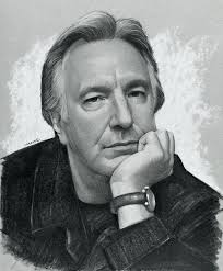 Here's my new drawing of Alan Rickman