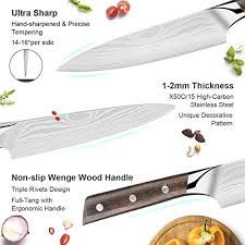 Knife blades and metal components are forged and manufactured, specially for. Knife Set 15pcs Kitchen Knife Set With Wooden Block German High Carbon Stainless Steel Professional Chef Knife Block Set Manual Sharpening Forged Full Tang Pricepulse
