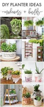 This design makes your garden seem like an overgrown treasure trove full of interesting things that have been taken over by the plants that live there. Diy Planter Ideas How To Build A Planter Planter Makeovers And Plant Stands