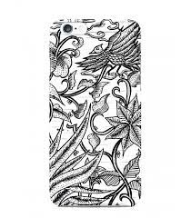 black and white bird batik 3d iphone case for iphone 3g 4 4g 4s 5 5s 6 6s 6s plus btk0074 favcases