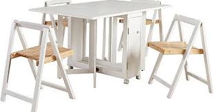George Home Folding Compact Dining Table And 4 Chairs White Home Garden George At As Foldable Dining Table Dining Table In Kitchen Compact Dining Table