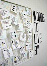 Words To Live By Quote Board Diy With Printable Dorm Diy Craft Room Dorm Decorations