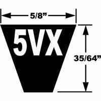 Gates Power Transmission 5VX Super HC Molded Notch Belts