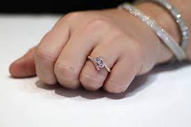 Rose Gold Diamond 2 Stone Bypass Ring 81 Carats Of Beauty Rose Gold Diamonds Rose Gold Wedding Bands Rose Gold