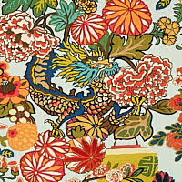 Maybe you would like to learn more about one of these? Chiang Mai Dragon Aquamarine Fabric Schumacher