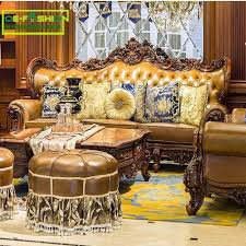 Royal Carving Sofa 0125 Oe Fashion Furniture Furniture Sofa Set Living Room Furniture Sofas Leather Sofa Living Room