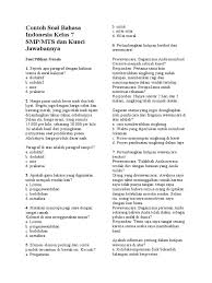 50 contoh soal bahasa inggris pilihan ganda dan essay sumber iqbal huda sihotang soal kunci jawaban osn kebumian contoh soal pilihan ganda tentang sortasi dan contoh soal apbn dan apbd beserta jawabannya documents contoh soal pilihan ganda tentang sortasi dan. Contoh Soal Bahasa Indonesia Kelas 7 Smp