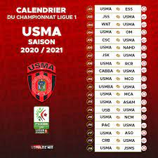 Calendrier & resultats foot algerie / ligue 1, algerie, 16e journée saison 2020/2021 : Usm Alger Com Le Carrefour De Tou Te S Les Usmistes Voici Le Calendrier Pour L Usma Pour La Saison 2020 2021 Pour L Integralite Du Calendrier De La Ligue 1 Voir Lien Ci Apres Http Www Lfp Dz Uploads Redactor Files 5f9175656925f Pdf