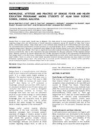 Lcc subjects look up the library of congress classification outline. Knowledge Attitude And Practice Of Dengue Fever And Heath Education Programme Among Students Of Alam Shah Science School Cheras Malaysia Aedes Aegypti Malaysia