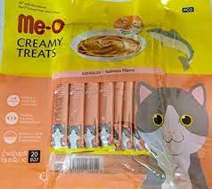 Heads Up For Tails Me O Creamy Treat Salmon Flavour Pack Of 20 Sticks Flavors Creamy Salmon