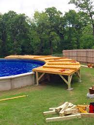 Nice 49 Landscaping Ideas For Backyard Swimming Pools More At Https Homishome Com 2019 Pool Patio Designs Swimming Pool Decks Above Ground Pool Landscaping