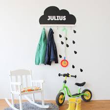 Wandtattoo Wolke Mit Namen Personalisieren Schwarz Kinder Zimmer Kinderzimmer Wandhaken Und Kinderzimmer