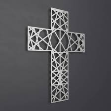 Beautiful decorations surround this charming wall cross from guatemala. Modern Metal Wall Cross Sculpture Large Wall Cross Christian Home Decor Metal Wall Crosses Large Metal Wall Art Christian Wall Art