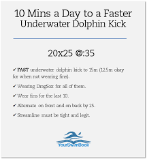 10 Minutes A Day To A Faster Underwater Dolphin Kick Swimming Workout Swimming Tips Swimming Memes