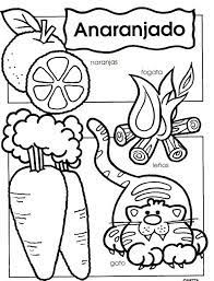 Libro De Dibujos Para Imprimir Y Colorear Aprender Los Colores Hojas De Trabajo Preescolar Espanol Preescolar