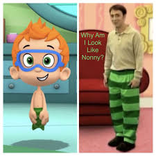 Ask whoufflethroughtime a question #whouffle #whouffiction #one shot #prompts #nonny nonny #i love. Steve Burns Vs Nonny Blue S Clues Wrong Shirt Green Stripes