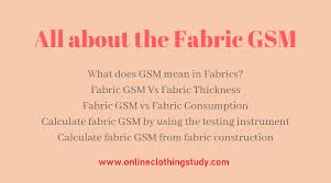 What Is Gsm In Fabric