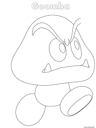 Instagram and so on or you can also save this blog page with the title coloriage goomba by using ctrl + d for devices a laptop with a windows operating system or command + d for laptops with an apple operating system. Mario Goomba Coloring Pages Shefalitayal