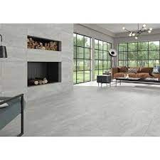 And they're not just for bigger floor areas. Ceramicas Tesany Westport Sand White 12 In X 24 In Glazed Porcelain Stone Look Floor Tile Lowes Com Floor Tile Design Tile Floor Living Room Stone Tile Flooring