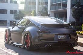 Black Matte 370z With A Racing Body Kit By Avant Garde Body Kit Racing Body
