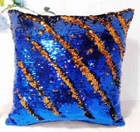 DUOBAO Mermaid Sequin Pillow Case Royal Blue to Orange 16x16 Inch Flip  Glitter for Girls Magic Sequins Reversible Sequence Pillows Covers That  Change ...