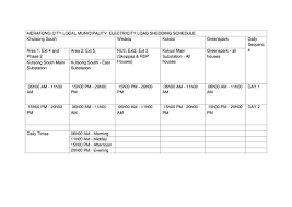 When the service cannot handle incoming requests, load shedding… New Load Shedding Schedule Carletonville Herald