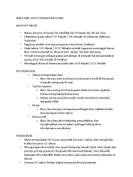 Islam telah melahirkan antara tamadun manusia yang terunggul di dunia. Tokoh Tokoh