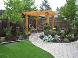 The pathway winding through this landscape design recycles logs of wood in a creative way. Backyard Landscape Ideas Design Builders