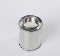 Round Shape Coffee Tea Sugar Storage 1L Metal Tin Can