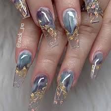 Nail designs for stiletto nail 40. 23 Pretty Ways To Wear Grey Nails In 2021 Stayglam