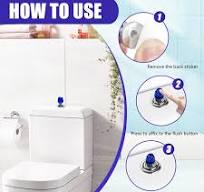 Lot de 2 boutons en forme de bouton de réservoir de toilettes, bouton  poussoir de toilette pour buanderie (bleu) : Amazon.ca: Outils et Bricolage