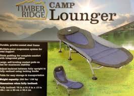 Amazon Com Timber Ridge Camp Lounger Camping Chairs Sports Outdoors Camping Chairs Lounger Timber