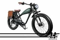 HELIO Patriot 1000W Cafe Racer Style Electric Bicycle Ebike ...